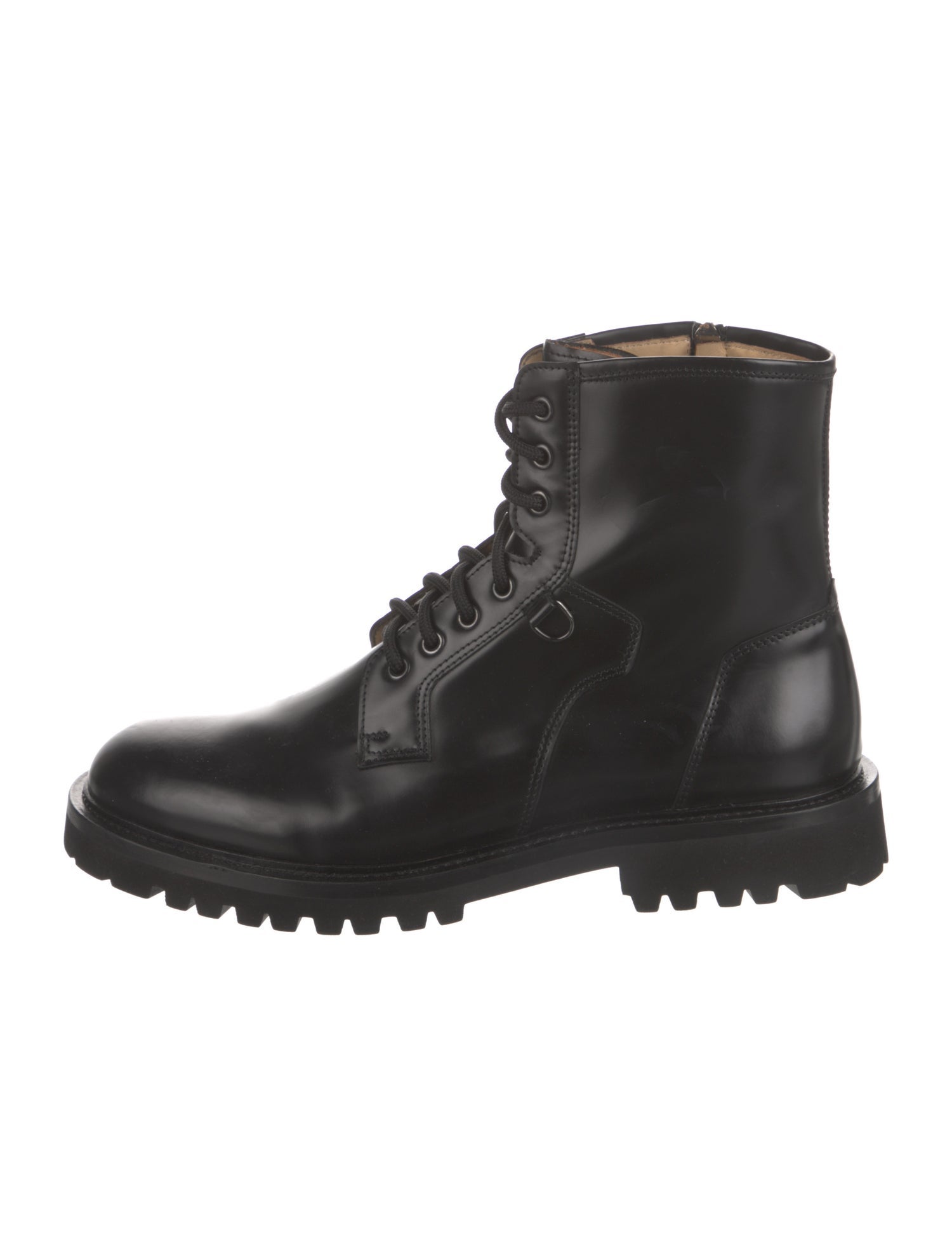 Nick Wooster x Scarosso Leather Combat Boots Black Boots, Shoes