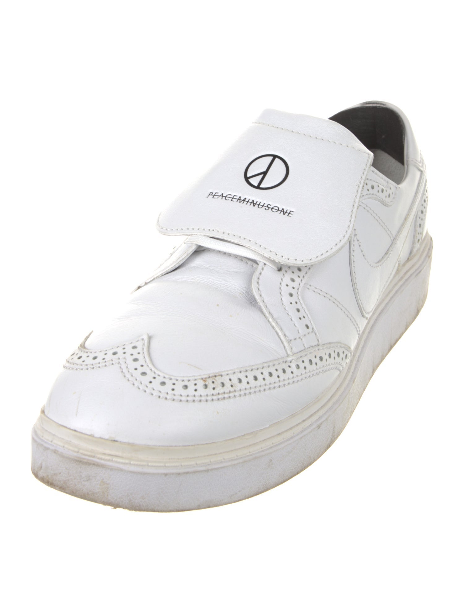 Nike x Peaceminusone Leather Athletic Sneakers