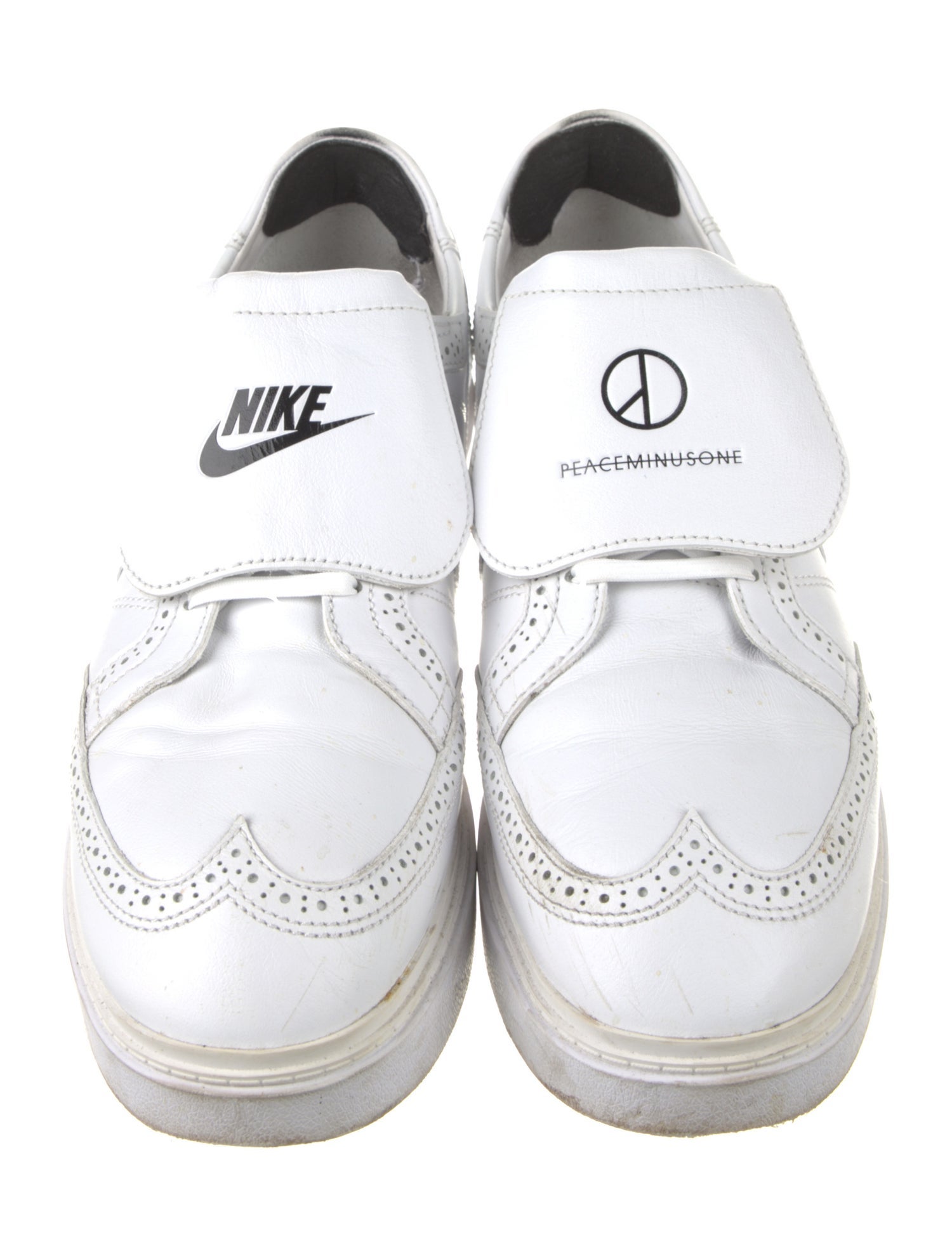 Nike x Peaceminusone Leather Athletic Sneakers
