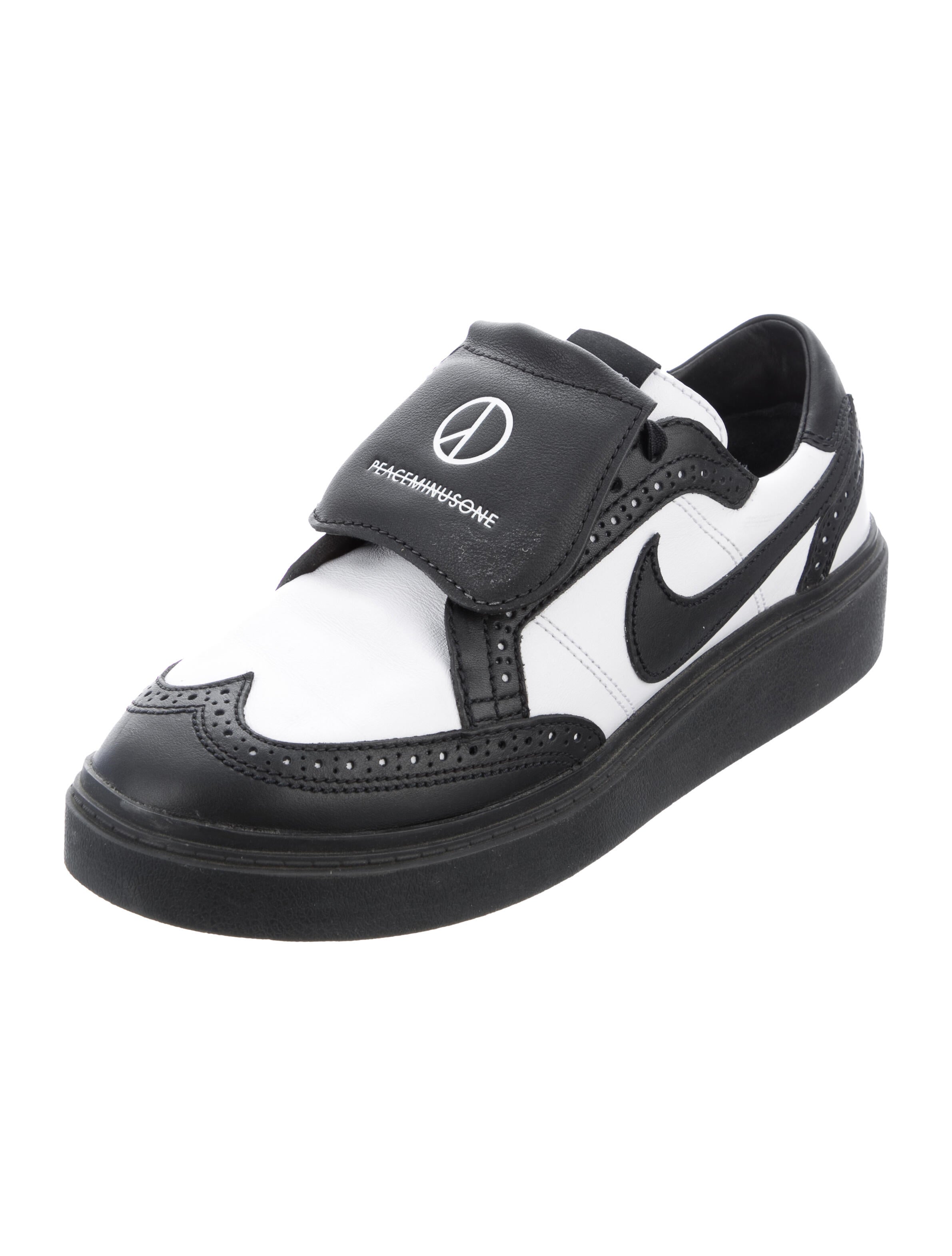 Nike x Peaceminusone Leather Colorblock Pattern Sneakers