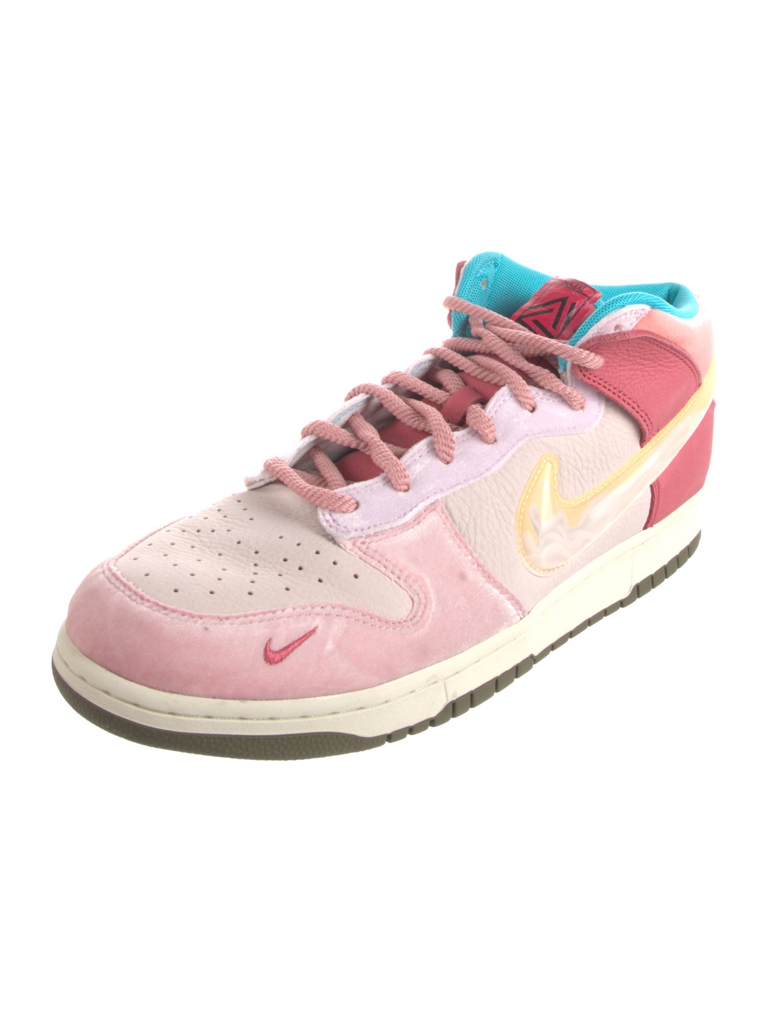 Nike x Social Status Suede Colorblock Pattern Sneakers