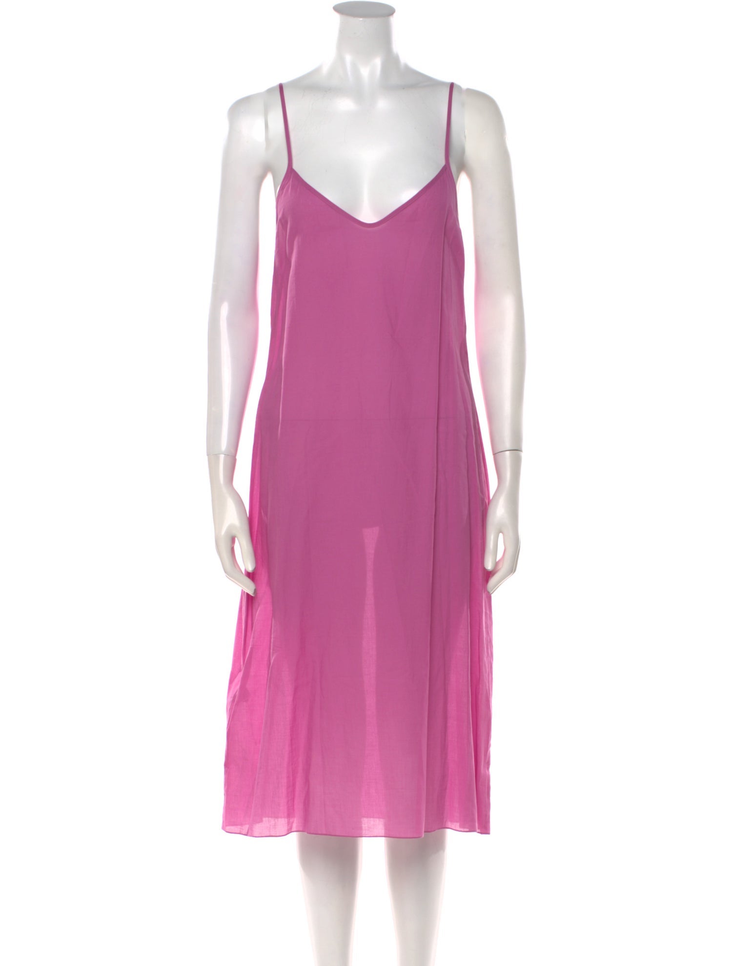 Megan Park V-Neck Midi Length Dress