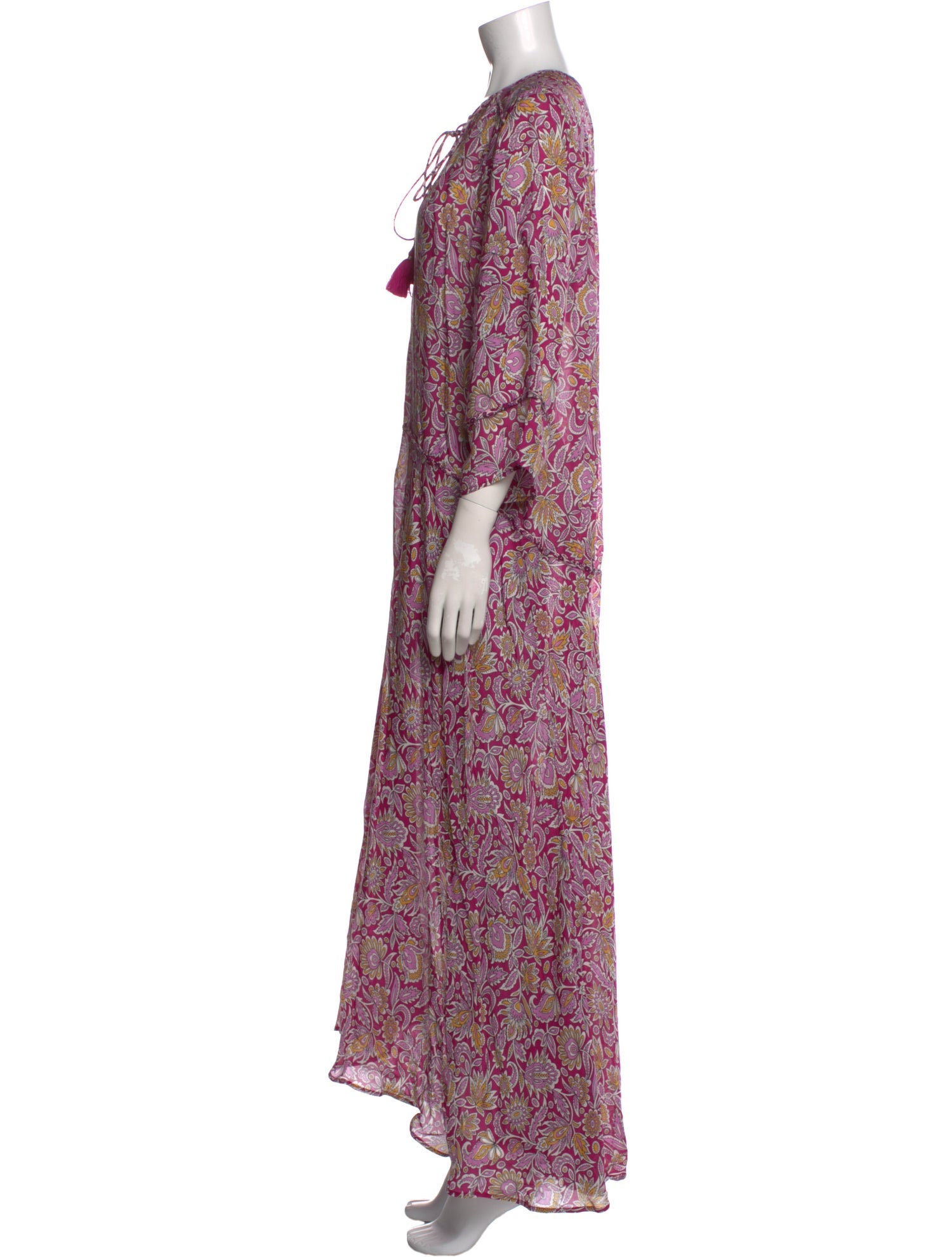 Megan Park Floral Print Long Dress