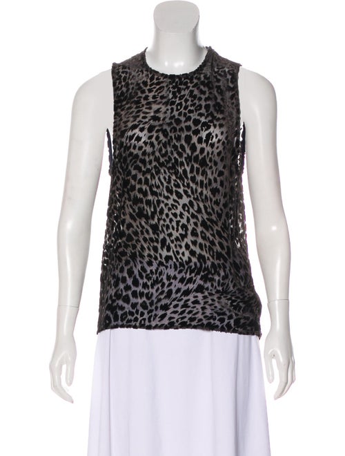 Roseanna Sleeveless Velvet Top Black