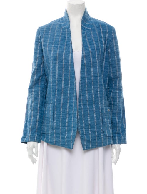 Roseanna Plaid Print Cape Blue