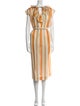 Roseanna Striped Long Dress