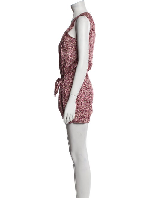 Organic by John Patrick Floral Print Scoop Neck Romper