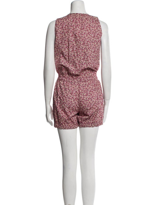 Organic by John Patrick Floral Print Scoop Neck Romper