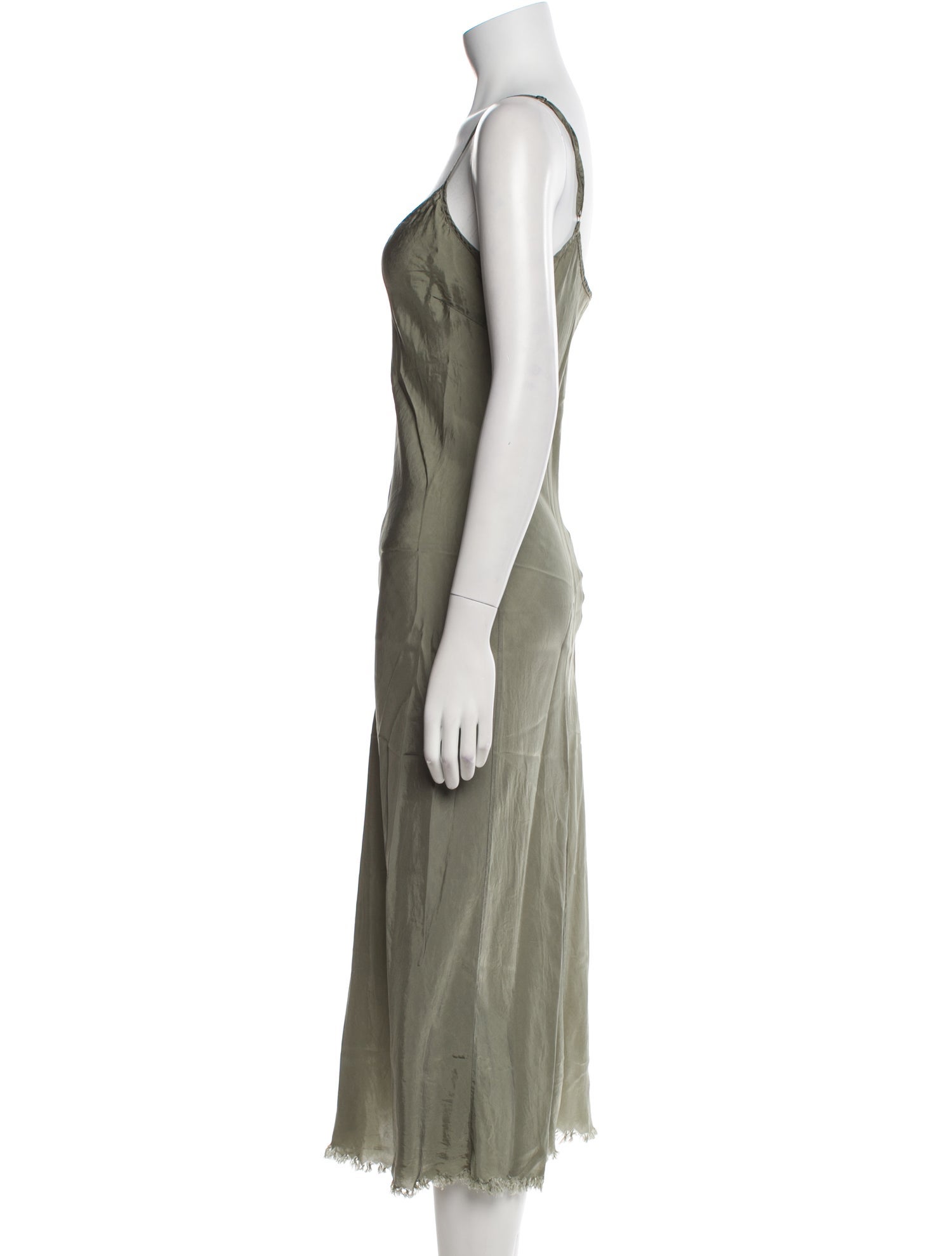 Organic by John Patrick V-Neck Midi Length Dress