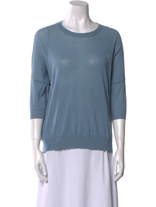 Organic by John Patrick Crew Neck Three-Quarter Sleeve Sweatshirt