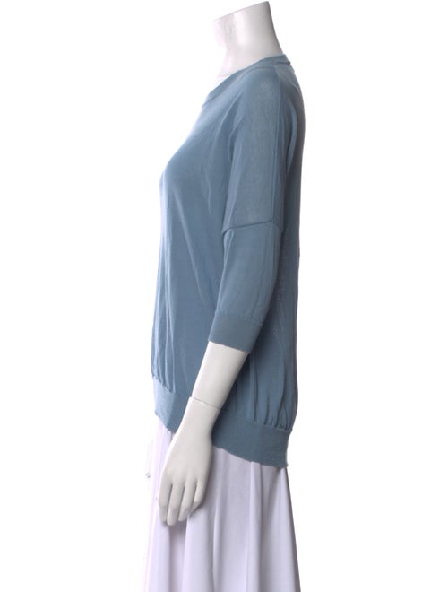 Organic by John Patrick Crew Neck Three-Quarter Sleeve Sweatshirt