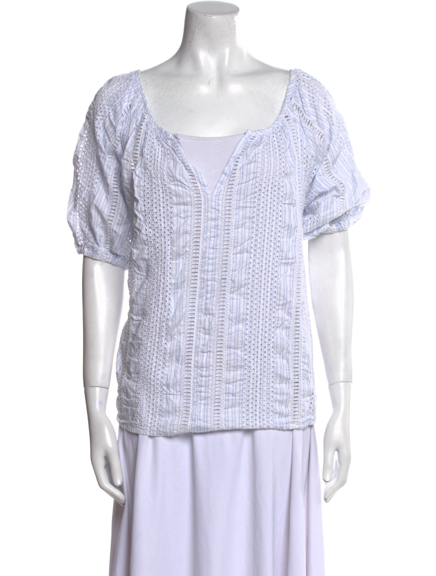 Organic by John Patrick Printed Square Neckline Top