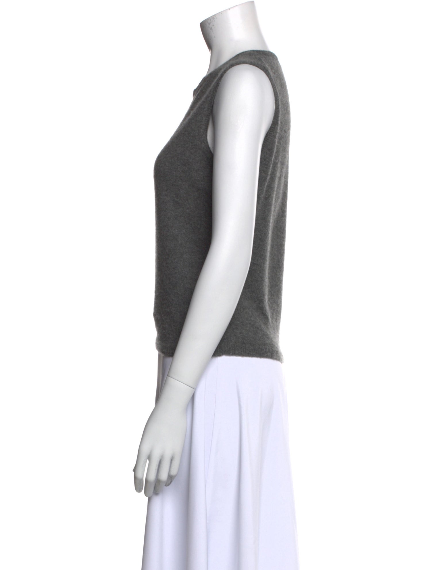 Organic by John Patrick Cashmere Crew Neck Top