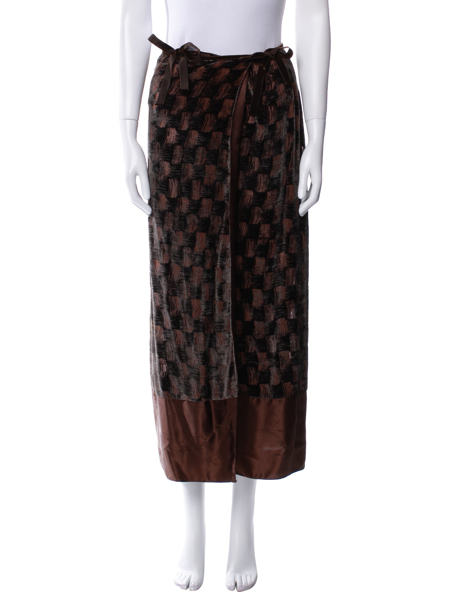 Organic by John Patrick Silk Midi Length Skirt