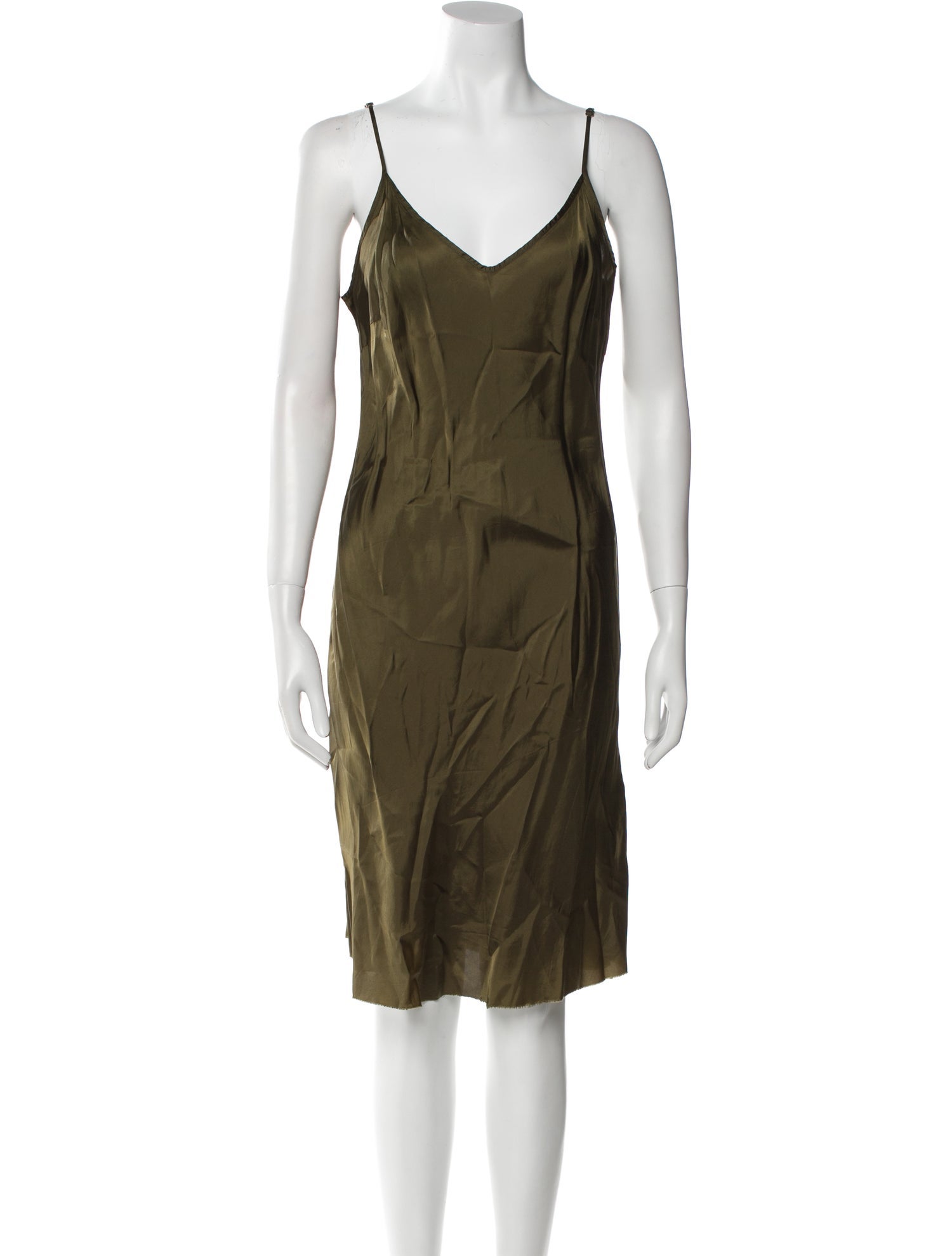 Organic by John Patrick V-Neck Knee-Length Dress