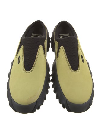 Oakley x Brain Dead Suede Colorblock Pattern Slides