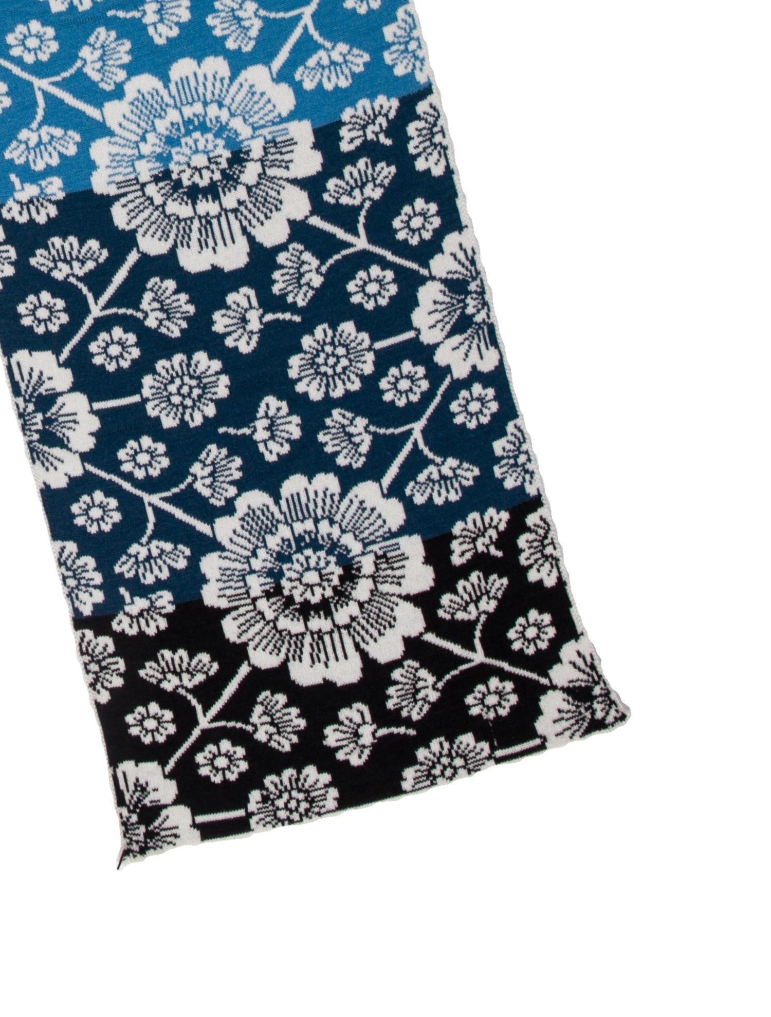 Oleana Wool Floral Print Scarf