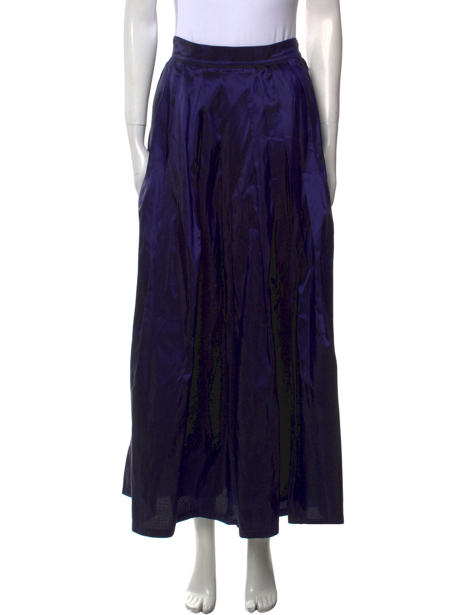 Oleana Silk Midi Length Skirt