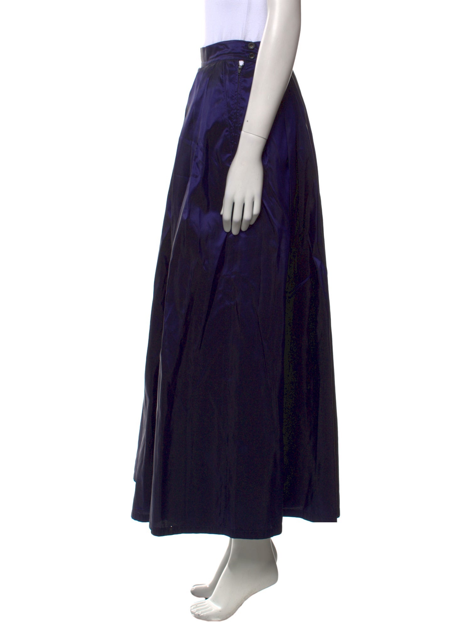 Oleana Silk Midi Length Skirt