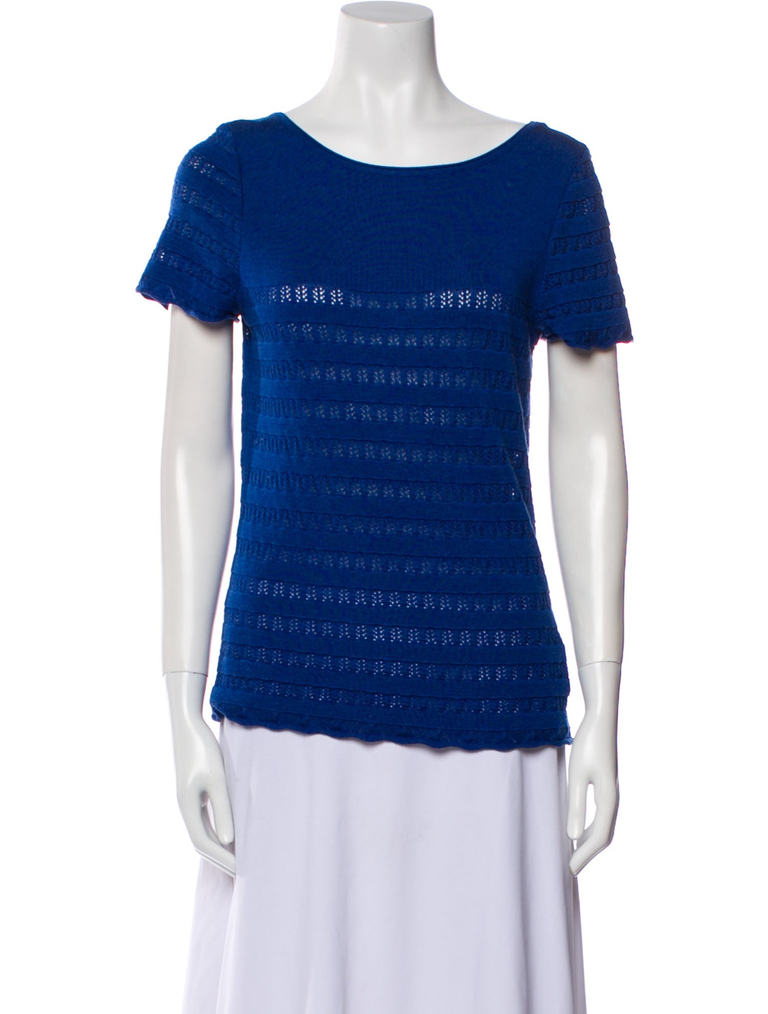 Oleana Merino Wool Scoop Neck T-Shirt