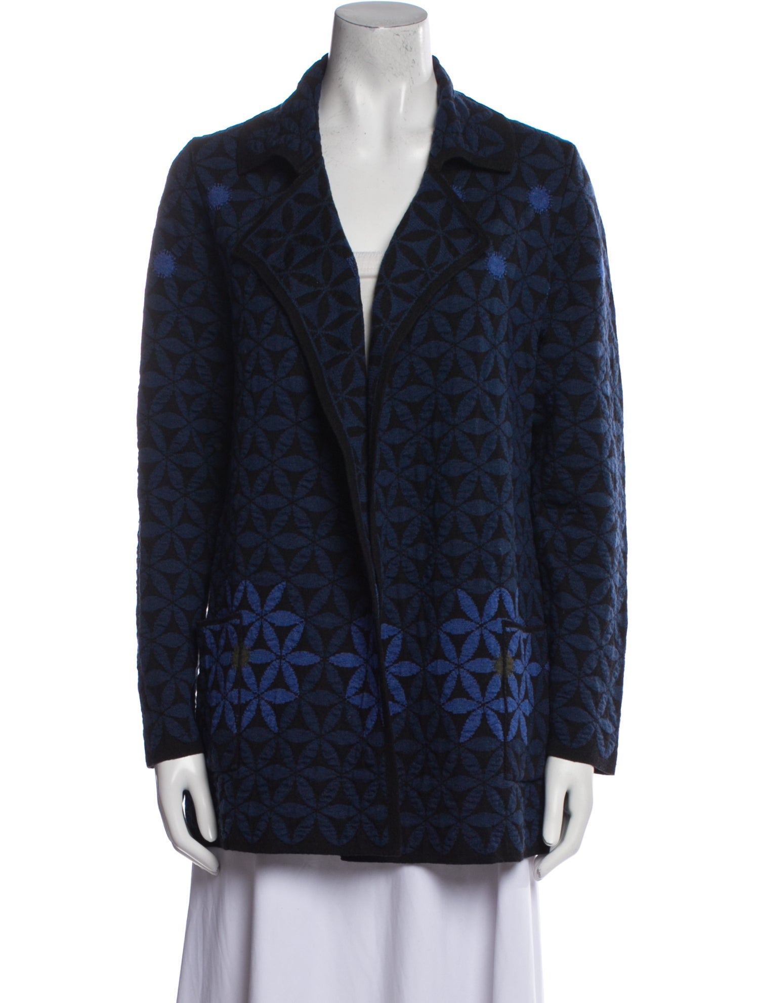 Oleana Merino Wool Printed Sweater