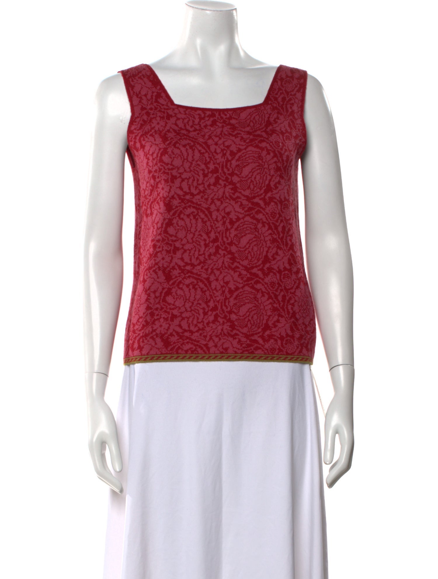 Oleana Wool Square Neckline Top