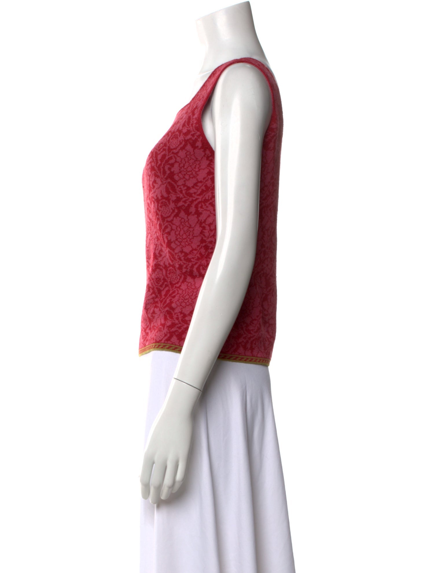 Oleana Wool Square Neckline Top