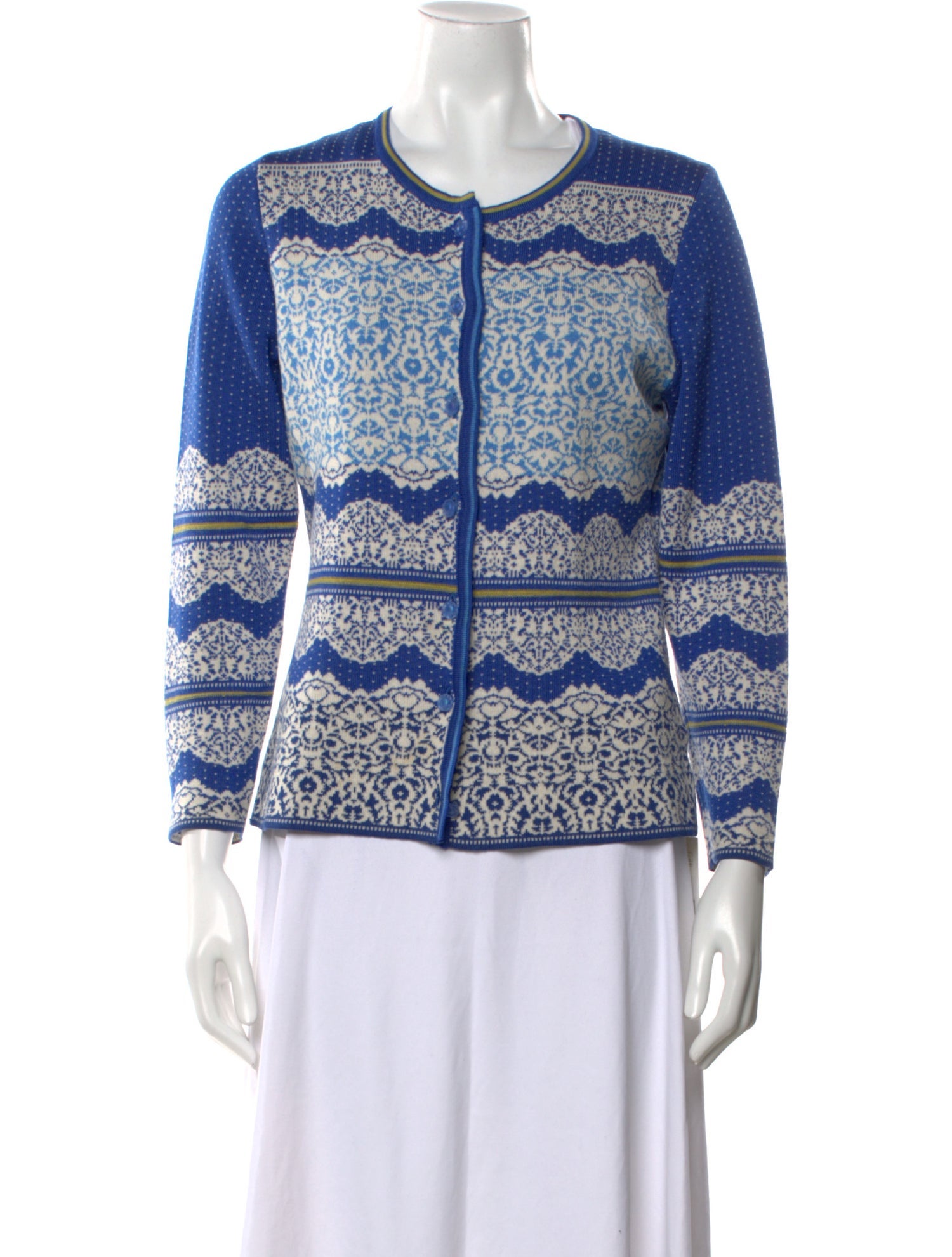 Oleana Merino Wool Striped Sweater