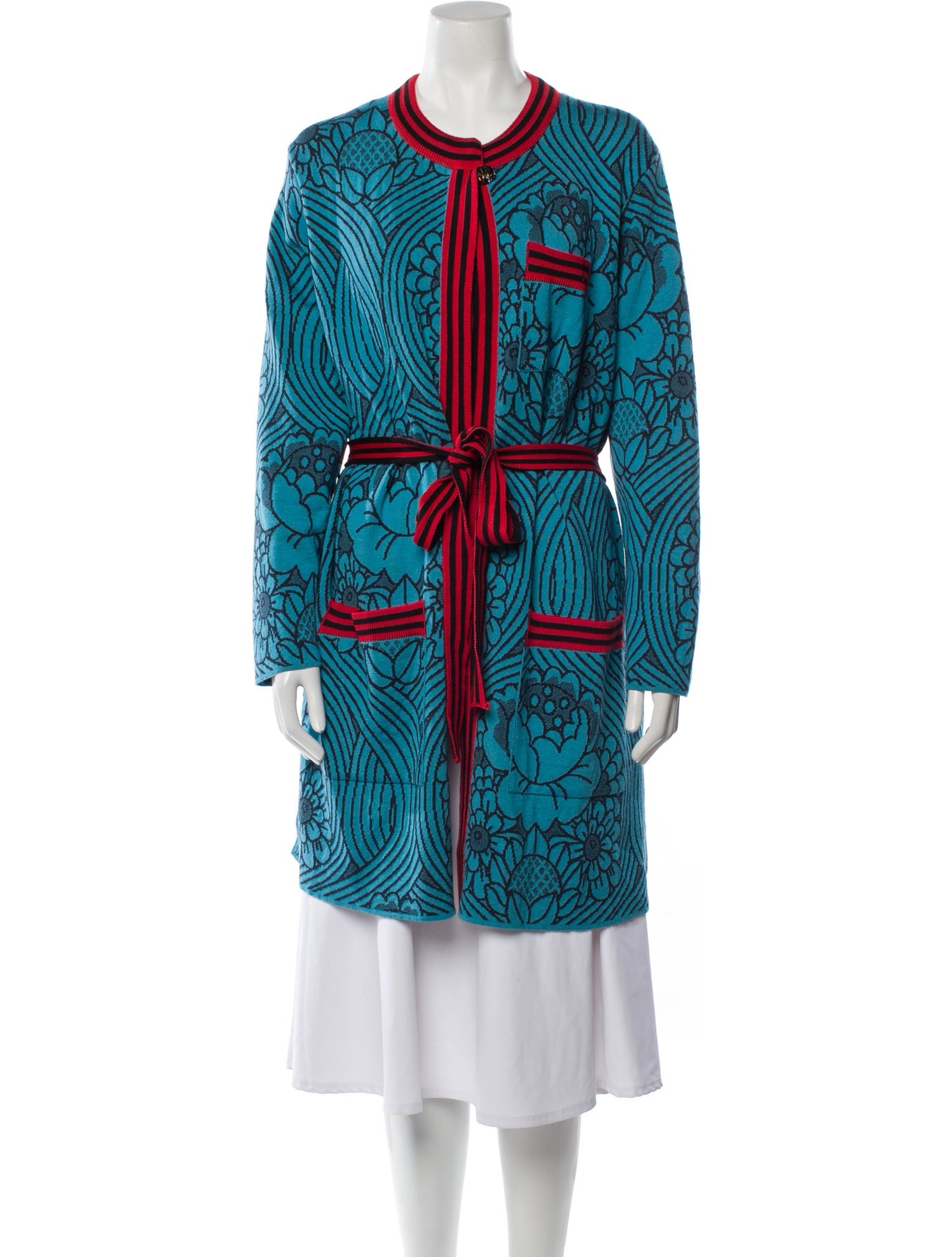 Oleana Merino Wool Printed Jacket w/ Tags