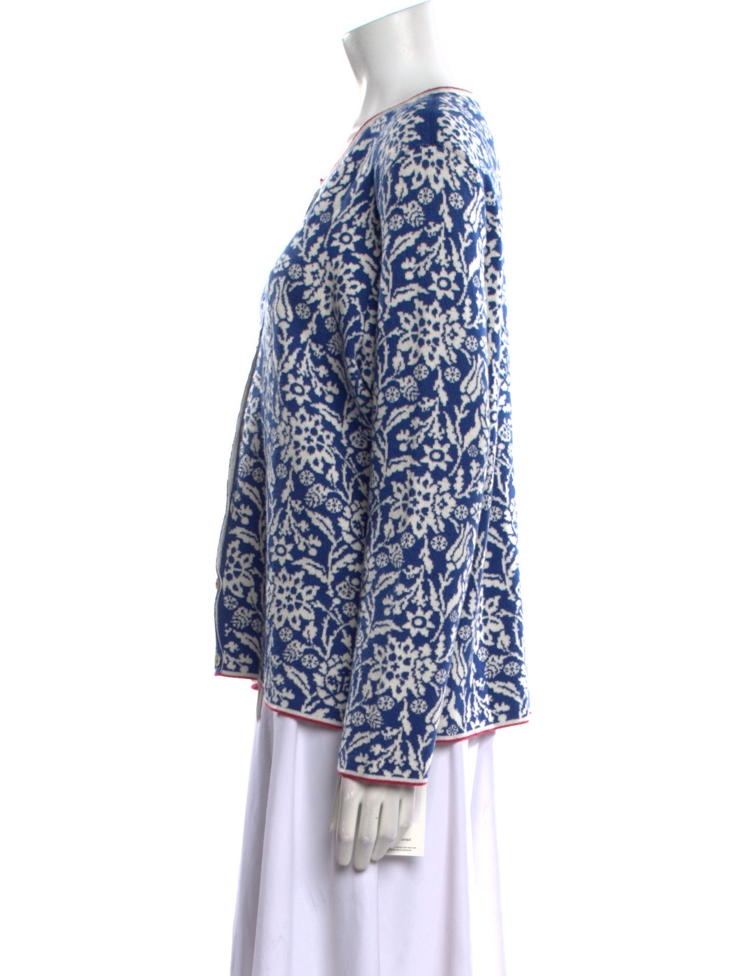 Oleana Wool Printed Sweater