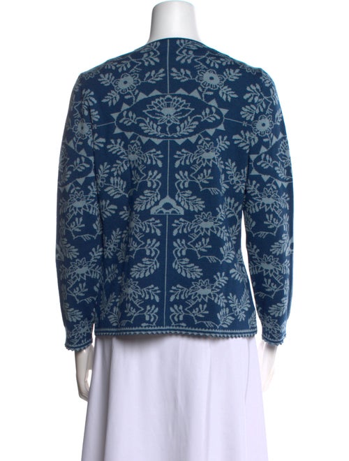 Oleana Wool Printed Sweater