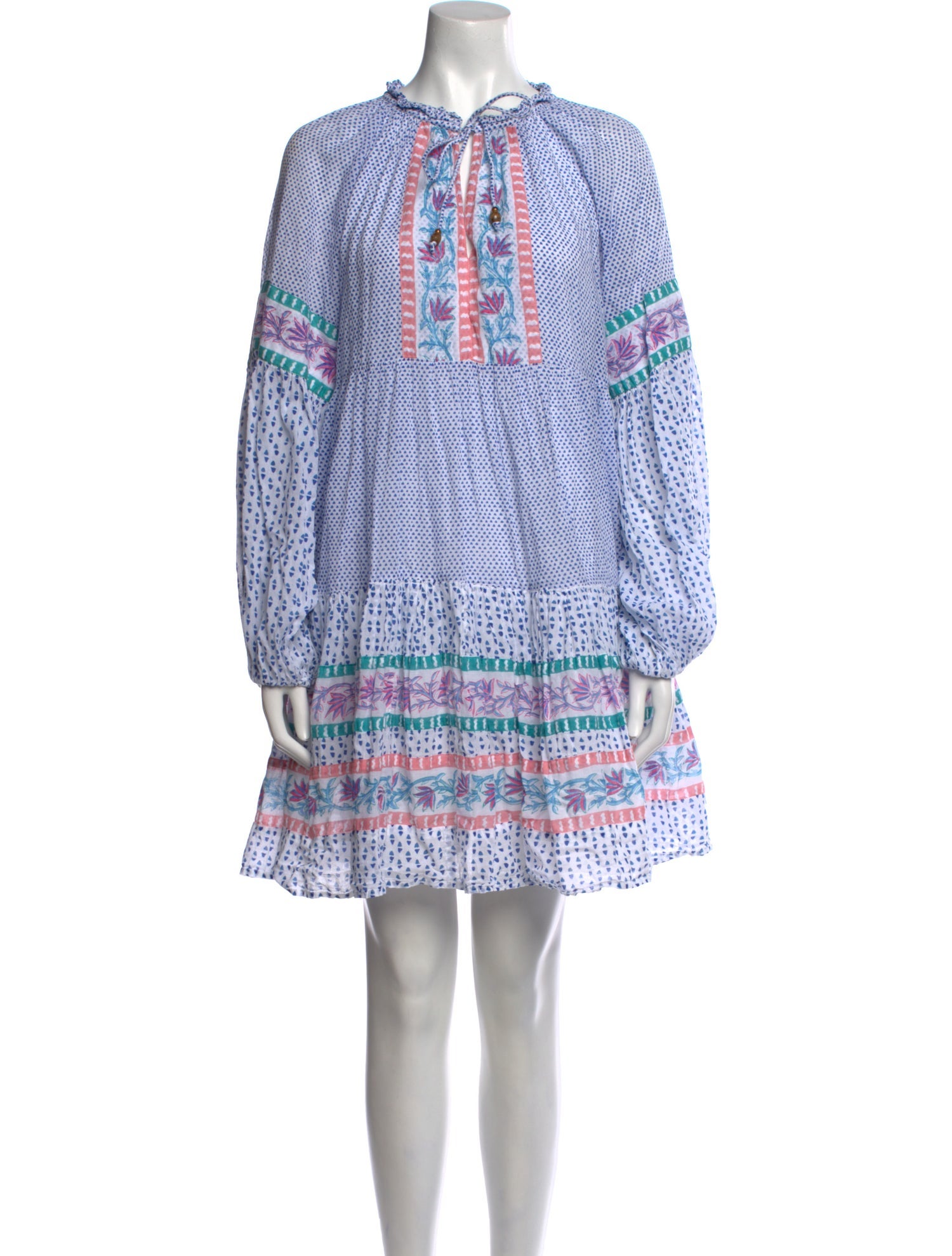 Oleana Printed Mini Dress w/ Tags