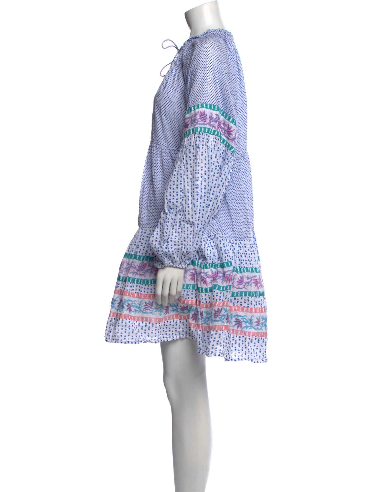 Oleana Printed Mini Dress w/ Tags