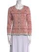 Oleana Merino Wool Printed Sweater
