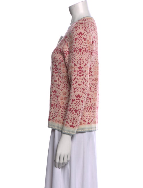 Oleana Merino Wool Printed Sweater