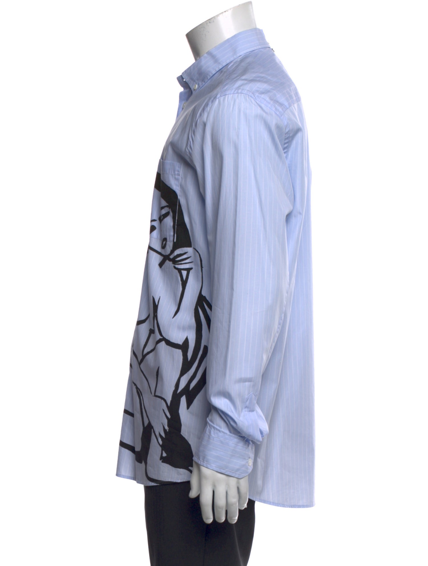 OAMC Striped Long Sleeve Dress Shirt