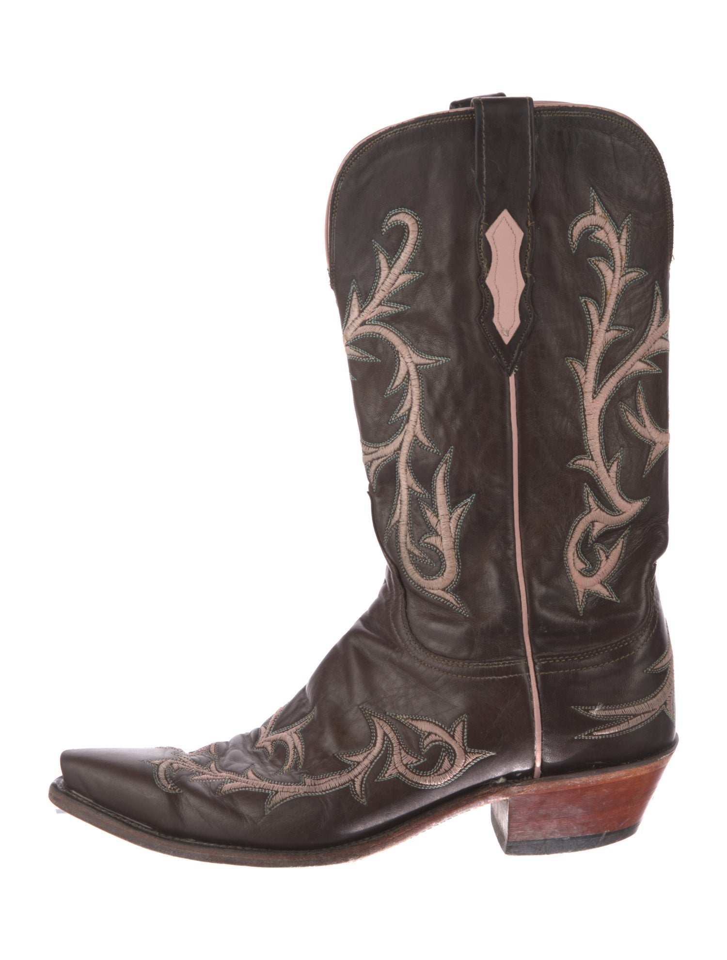 1883 by Lucchese Leather Graphic Print Western Boots
