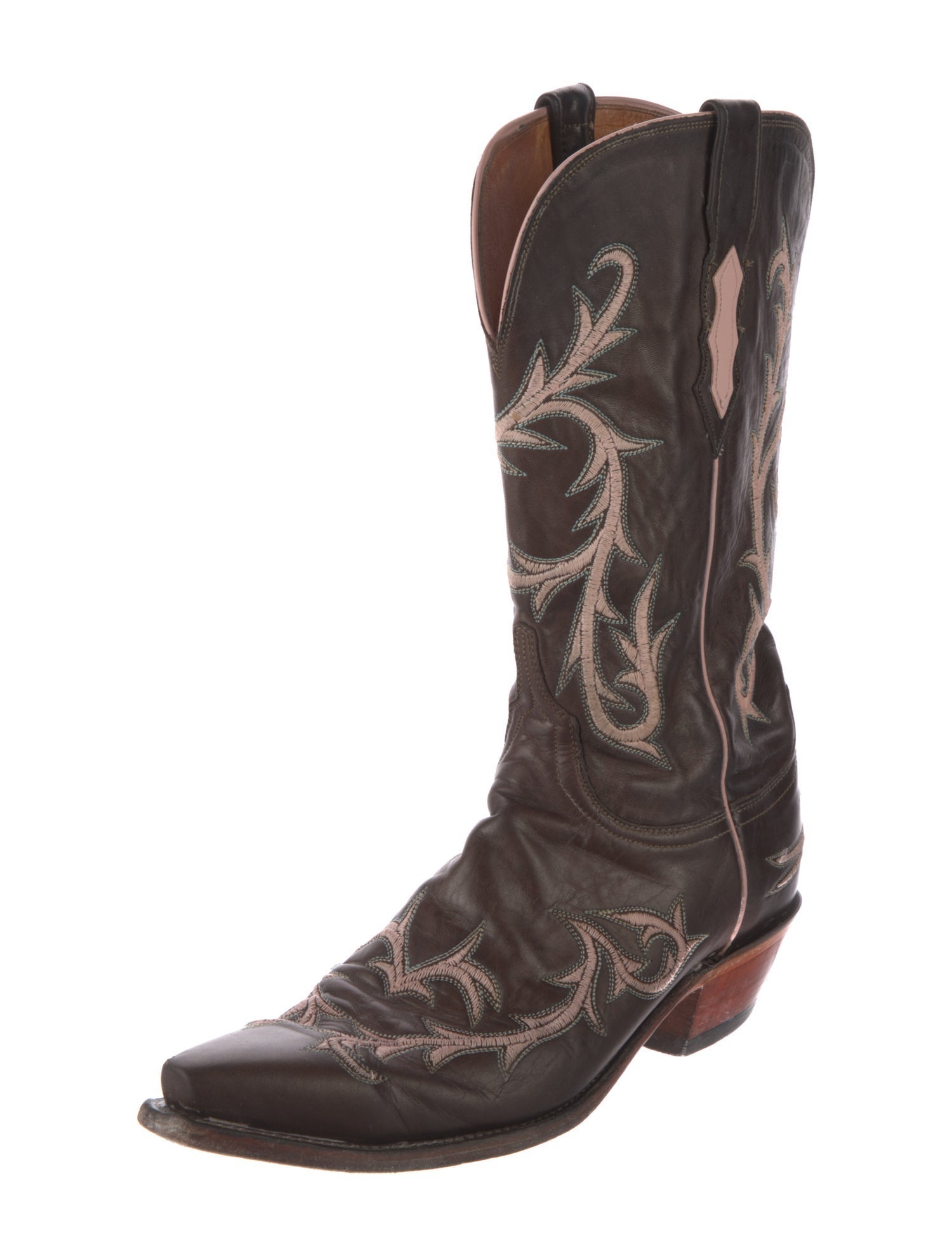 1883 by Lucchese Leather Graphic Print Western Boots