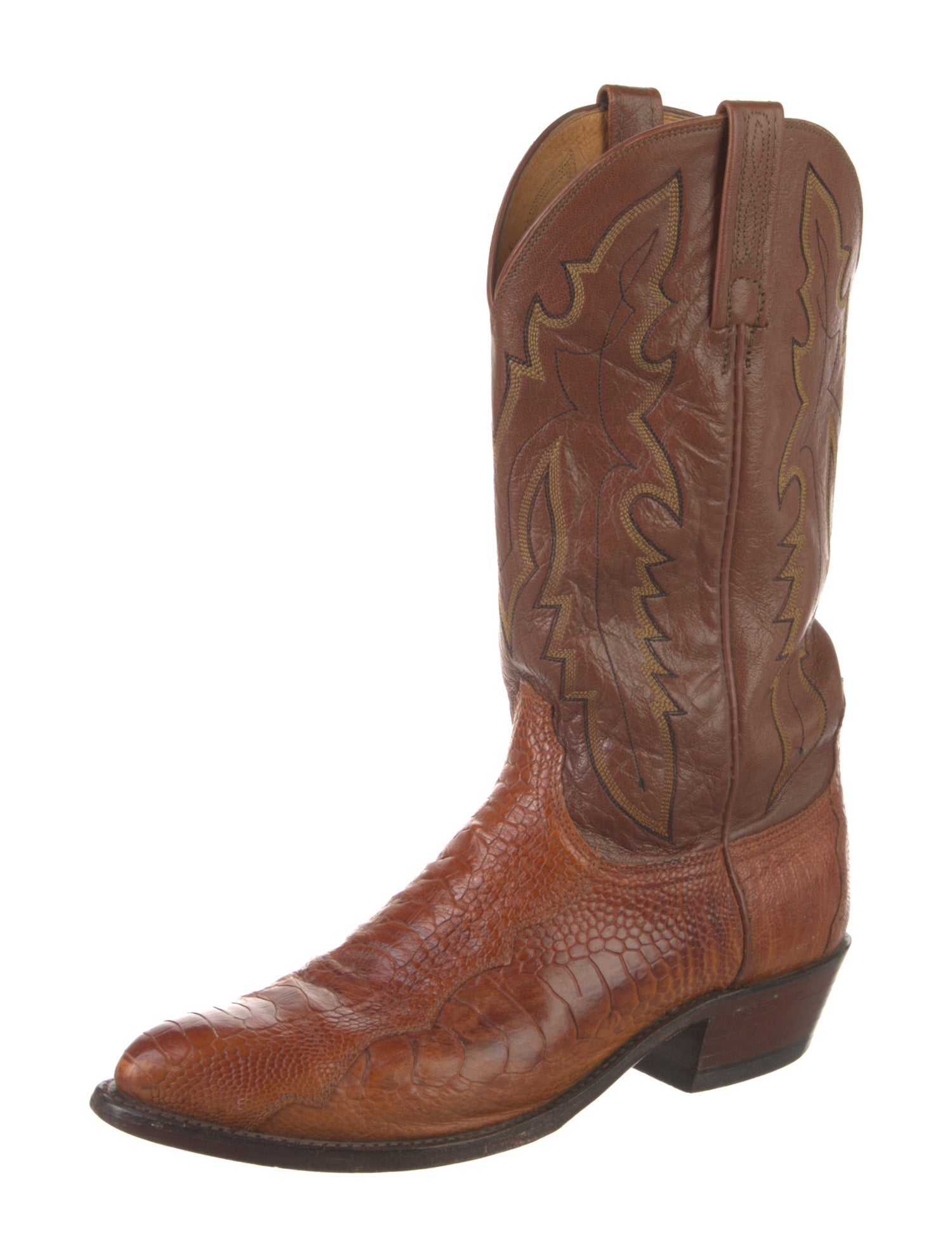 1883 by Lucchese Ostrich Leg Patterned Western Boots