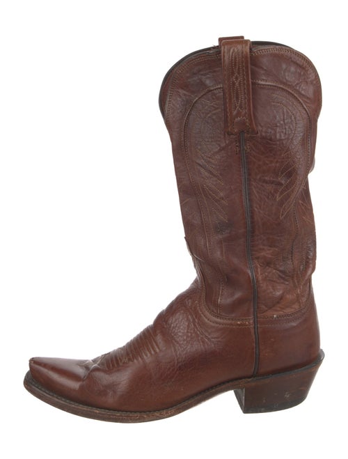 1883 by Lucchese Leather Embroidered Accent Western Boots
