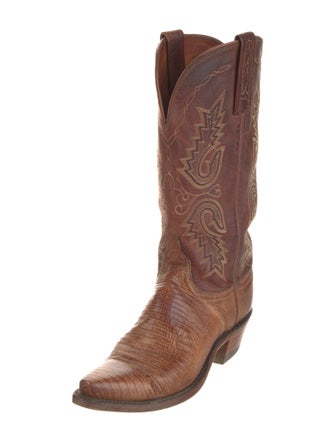 1883 by Lucchese Leather Printed Western Boots