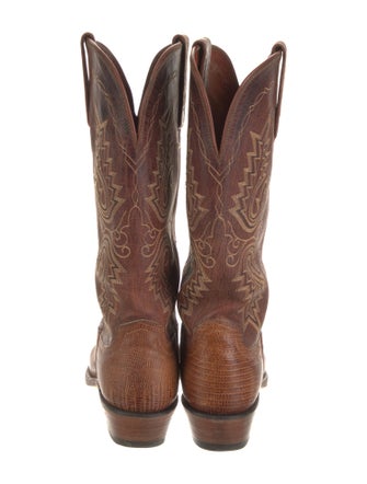 1883 by Lucchese Leather Printed Western Boots