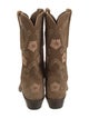 1883 by Lucchese Suede Floral Print Western Boots