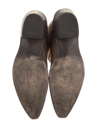 1883 by Lucchese Suede Floral Print Western Boots