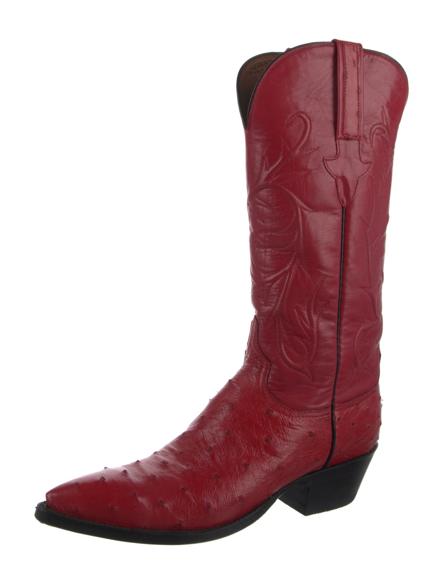 1883 by Lucchese Leather Colorblock Pattern Western Boots