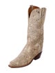 1883 by Lucchese Suede Animal Print Western Boots