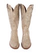 1883 by Lucchese Suede Animal Print Western Boots