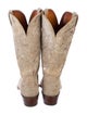 1883 by Lucchese Suede Animal Print Western Boots
