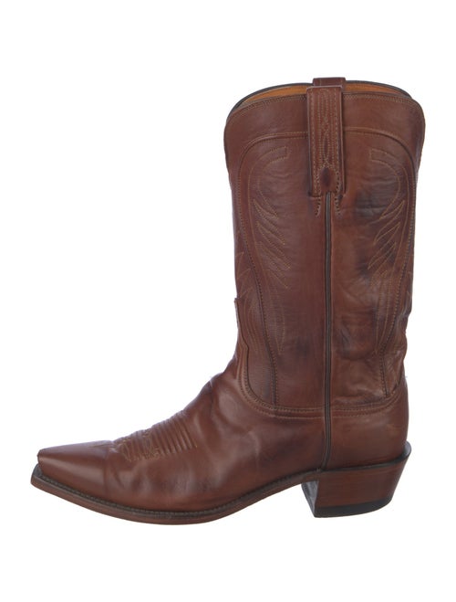 1883 by Lucchese Leather Embroidered Accent Western Boots