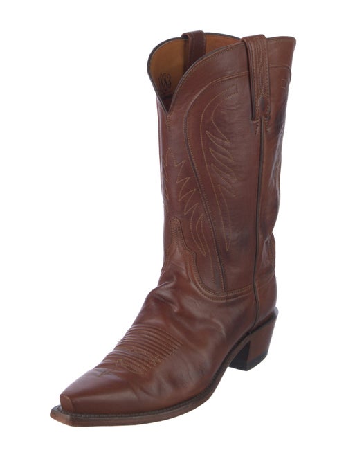1883 by Lucchese Leather Embroidered Accent Western Boots